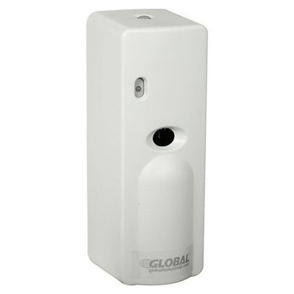 Global Industrial Automatic Air Freshener Dispenser Starter Kit, 1 Dispenser & 12 Refills, Fresh Linen 641084